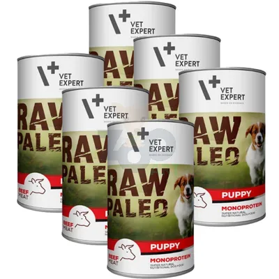 Vetexpert RAW PALEO puppy beef 6x400g - wołowina puszka