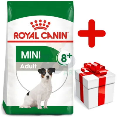 ROYAL CANIN Mini Adult +8 - 8kg + niespodzianka dla psa GRATIS!