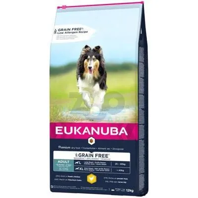 EUKANUBA Adult Chicken L/XL Grain Free 12kg