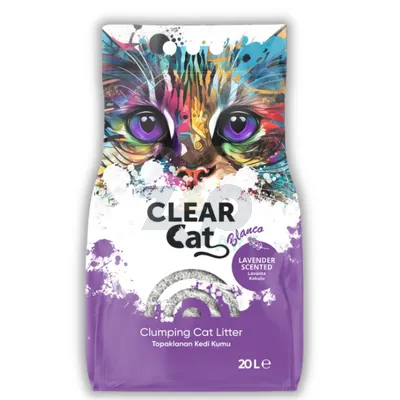 Clear Cat Blanco Lawenda żwirek bentonitowy 20l