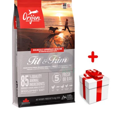 ORIJEN Fit & Trim Dog 11,4kg + niespodzianka dla psa GRATIS!