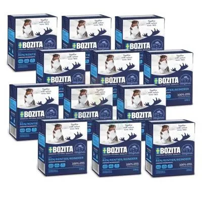 BOZITA Dog: Renifer w galarecie 12x370g