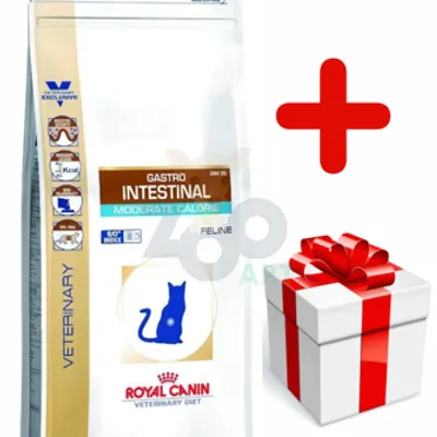 ROYAL CANIN Gastro Intestinal Moderate Calorie GIM 35 4kg + niespodzianka dla kota GRATIS!