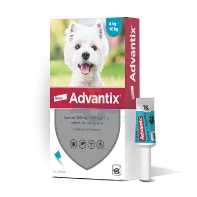 Advantix dla psów 4-10kg (pipeta 1ml)