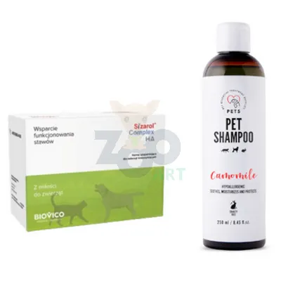 BIOVICO Sizarol Complex HA 30tabl. + PET Shampoo Camomile_Szampon Rumiankowy 250ml Hypoallergenic GRATIS !!!