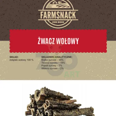 FarmSnack Żwacz wołowy 500g