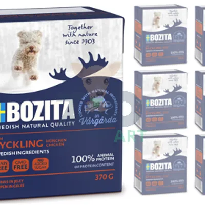 Bozita Dog Junior:delikatny kurczak w galarecie 6x370g