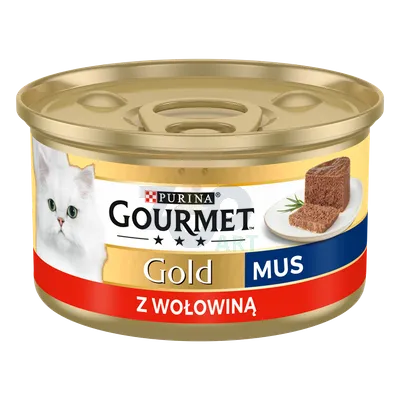 Purina Gourmet Gold mus z wołowiną 85g