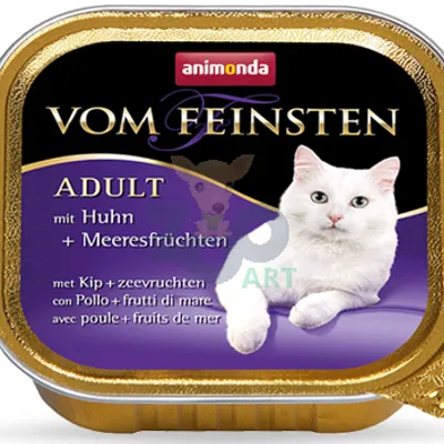 ANIMONDA Vom Feinsten Adult Cat smak: z kurczakiem i owocami morza 100g