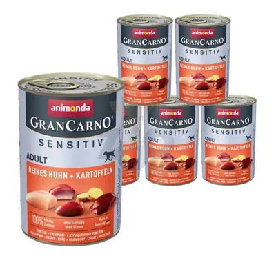 ANIMONDA GranCarno Sensitiv  Adult Dog smak: Kurczak + ziemniaki  6x400g