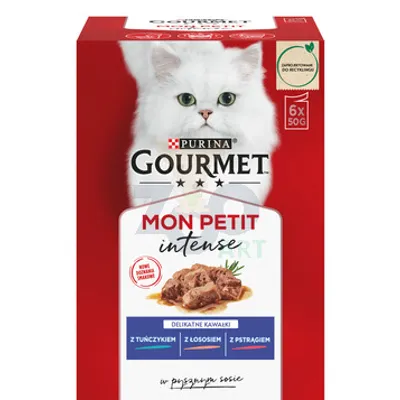 GOURMET mon Petit Pokarm dla kotów - MIX Rybny 6x50g