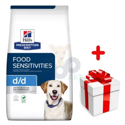 HILL'S PD Prescription Diet Canine d/d Kaczka i Ryż (Duck and Rice) 12kg + niespodzianka dla psa GRATIS!