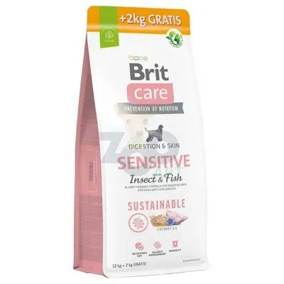 BRIT CARE Sustainable Sensitive Insect & Fish 12kg+2kg