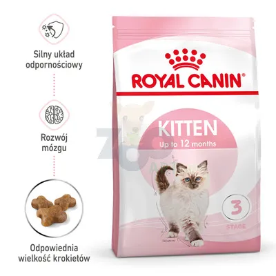 ROYAL CANIN  Kitten 4kg karma sucha dla kociąt od 4 do 12 miesiąca życia