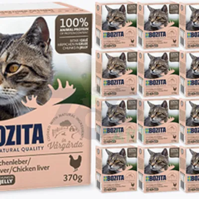 BOZITA Cat Wątróbka Drobiowa W Galaretce 16 x 370g