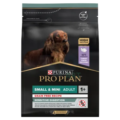 PRO PLAN Sensitive Digestion Small & Mini Adult Karma dla psów bogata w indyka 2,5kg