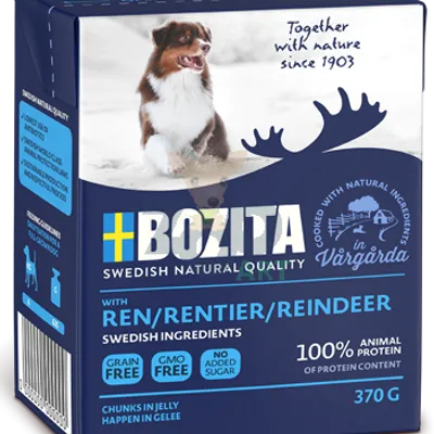 BOZITA Dog: Renifer w galarecie 370g