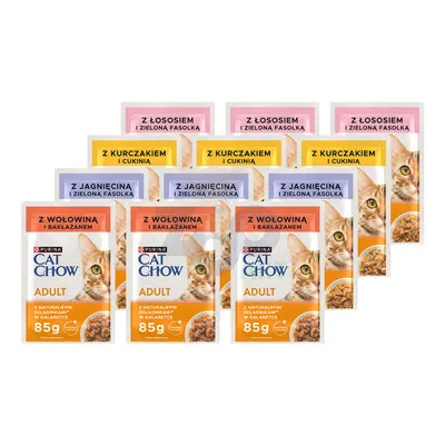 PURINA Cat Chow Adult Saszetka - Mix 12x 85g