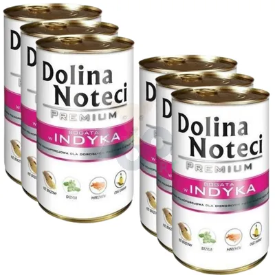 Dolina Noteci PREMIUM bogata w indyka 6 x 400g