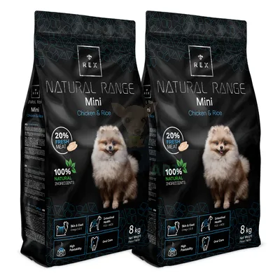 Rex Natural Range Mini Chicken & Rice 2x8kg