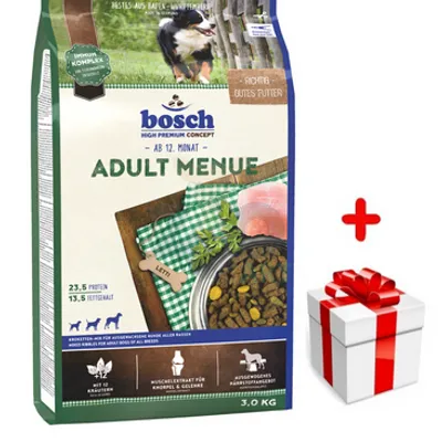 Bosch Adult Menue 3kg + niespodzianka dla psa GRATIS