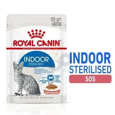 ROYAL CANIN  Indoor Sterilised Sos saszetka 12x85g