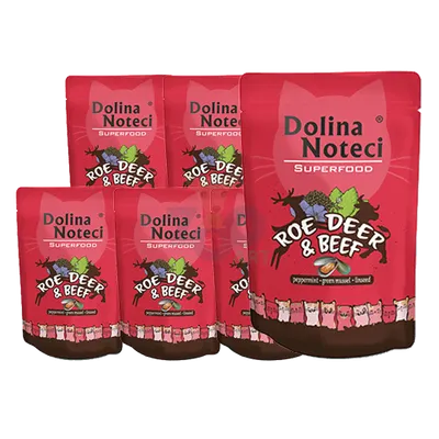 DOLINA NOTECI Superfood sarna i wołowina saszetka 10x85g