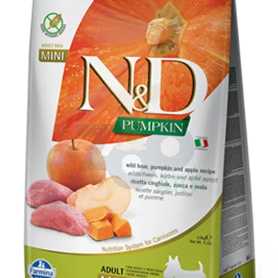 Farmina N&D Pumpkin Grain Free canine BOAR AND APPLE ADULT MINI 800g