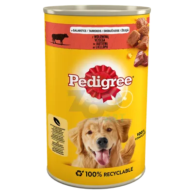 PEDIGREE Adult puszka 1200g - mokra karma pełnoporcjowa dla dorosłych psów, z wołowiną w galaretce