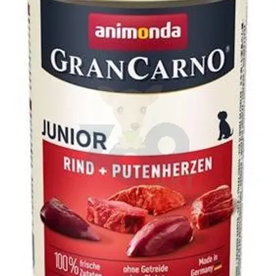 ANIMONDA Grancarno Junior Wołowina + serca indyka 400g