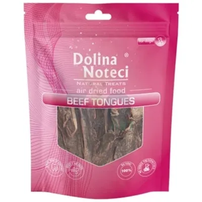 DOLINA NOTECI Natural Treats Beef Tongues ozory wołowe przysmak dla psa 100g