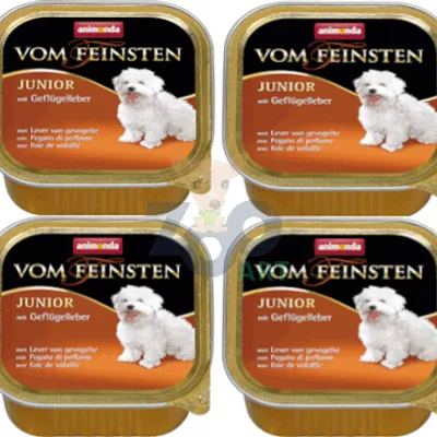 ANIMONDA Dog Vom Feinsten Junior smak: wątróbka drobiowa 6 x 150g