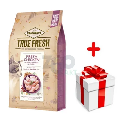 CARNILOVE True Fresh Cat Chicken 4,8kg + niespodzianka dla kota GRATIS!