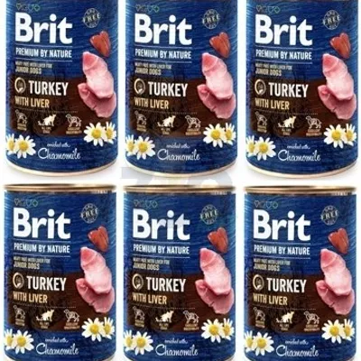 Brit Premium by Nature Turkey With Liver 6x400g