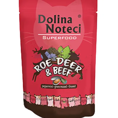 DOLINA NOTECI Superfood sarna i wołowina saszetka 85g