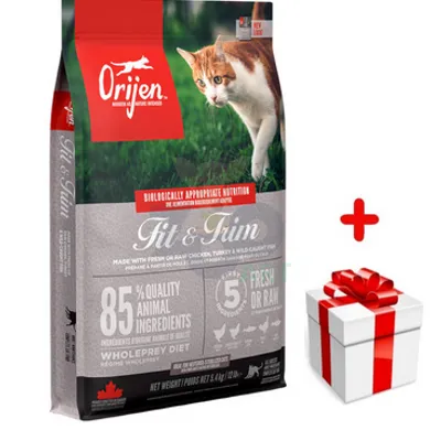 ORIJEN Fit & Trim Cat 5,4kg + niespodzianka dla kota GRATIS!