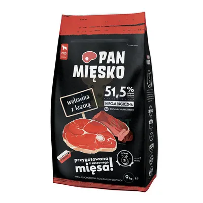 PAN MIĘSKO Wołowina z koziną M 9kg