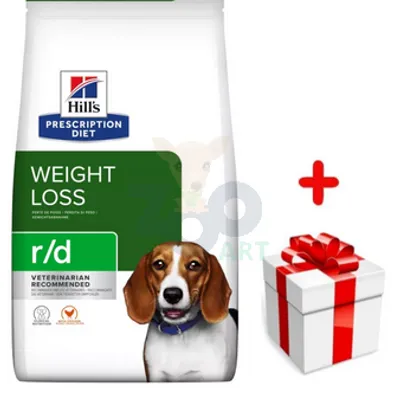 HILL'S PD Prescription Diet Canine r/d 10kg  + niespodzianka dla psa GRATIS!