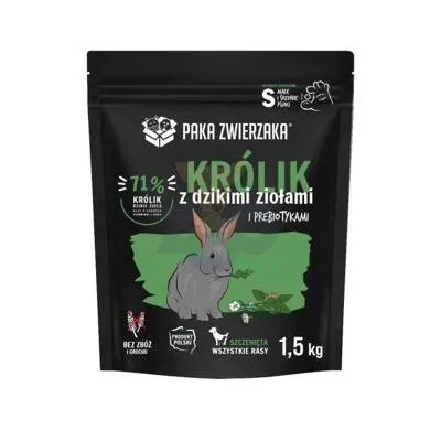 Paka Zwierzaka -Karma sucha SH Królik i dzikie zioła PUPPY 1,5 kg