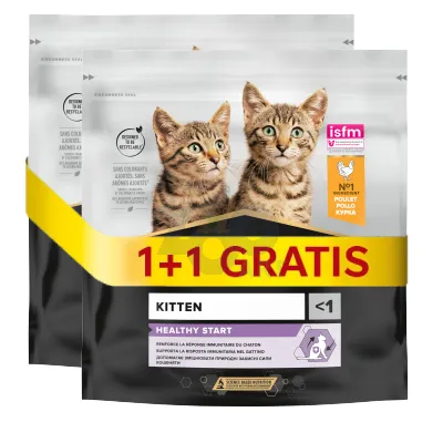 PRO PLAN Kitten Healthy Start Karma dla kociąt bogata w kurczaka 400+400g GRATIS