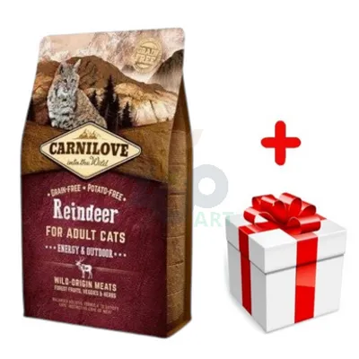 CARNILOVE Cat Reindeer Energy & Outdoor 6kg + niespodzianka dla kota GRATIS!