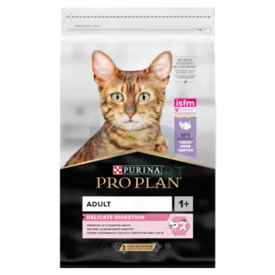 PURINA Pro Plan Delicate Turkey&Rice 10kg + niespodzianka dla kota GRATIS!