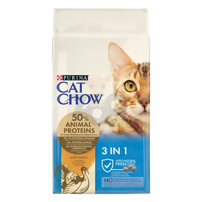 PURINA Cat Chow 3in1 Karma bogata w indyka 15kg