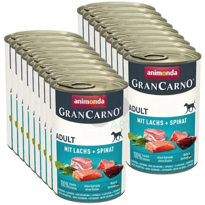 ANIMONDA Grancarno Adult Dog Łosoś + szpinak 400g