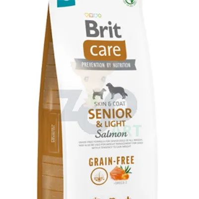 BRIT CARE Dog Grain-free Senior & Light Salmon 12kg