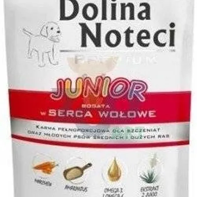 Dolina Noteci PREMIUM Junior bogata w serca wołowe 300g