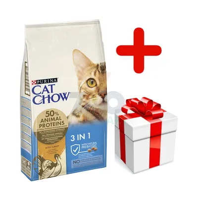 PURINA Cat Chow Special Care 3w1 - 15kg + niespodzianka dla kota GRATIS!