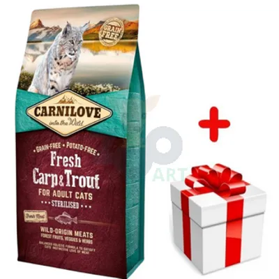 Carnilove Fresh Carp Trout Adult Cat 6 kg + niespodzianka dla kota GRATIS!