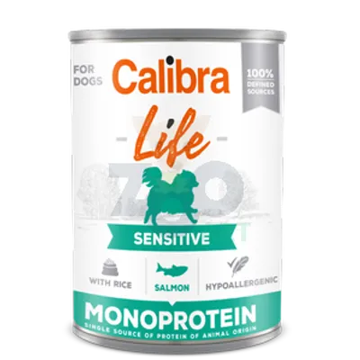 CALIBRA Dog Life Sensitive Salmon with rice 400g