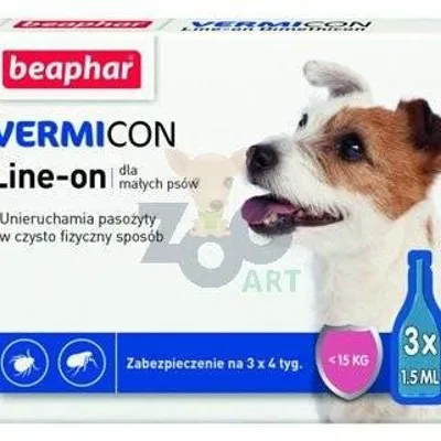 VERMICON Line-on Pies S poniżej 15kg (pipeta 3 x 1,5ml)